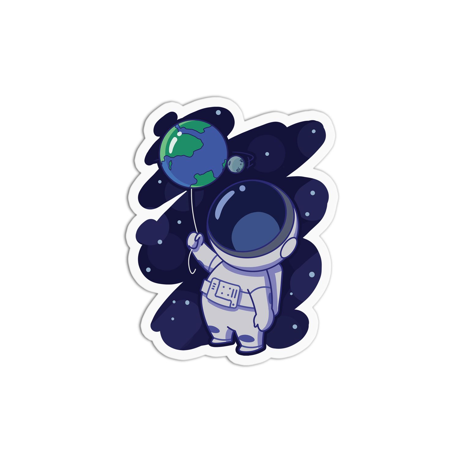 Astronaut Space One Sticker