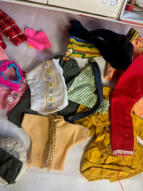 Vintage Skipper & Skooter Dolls Clothing, Case & Accessories Set