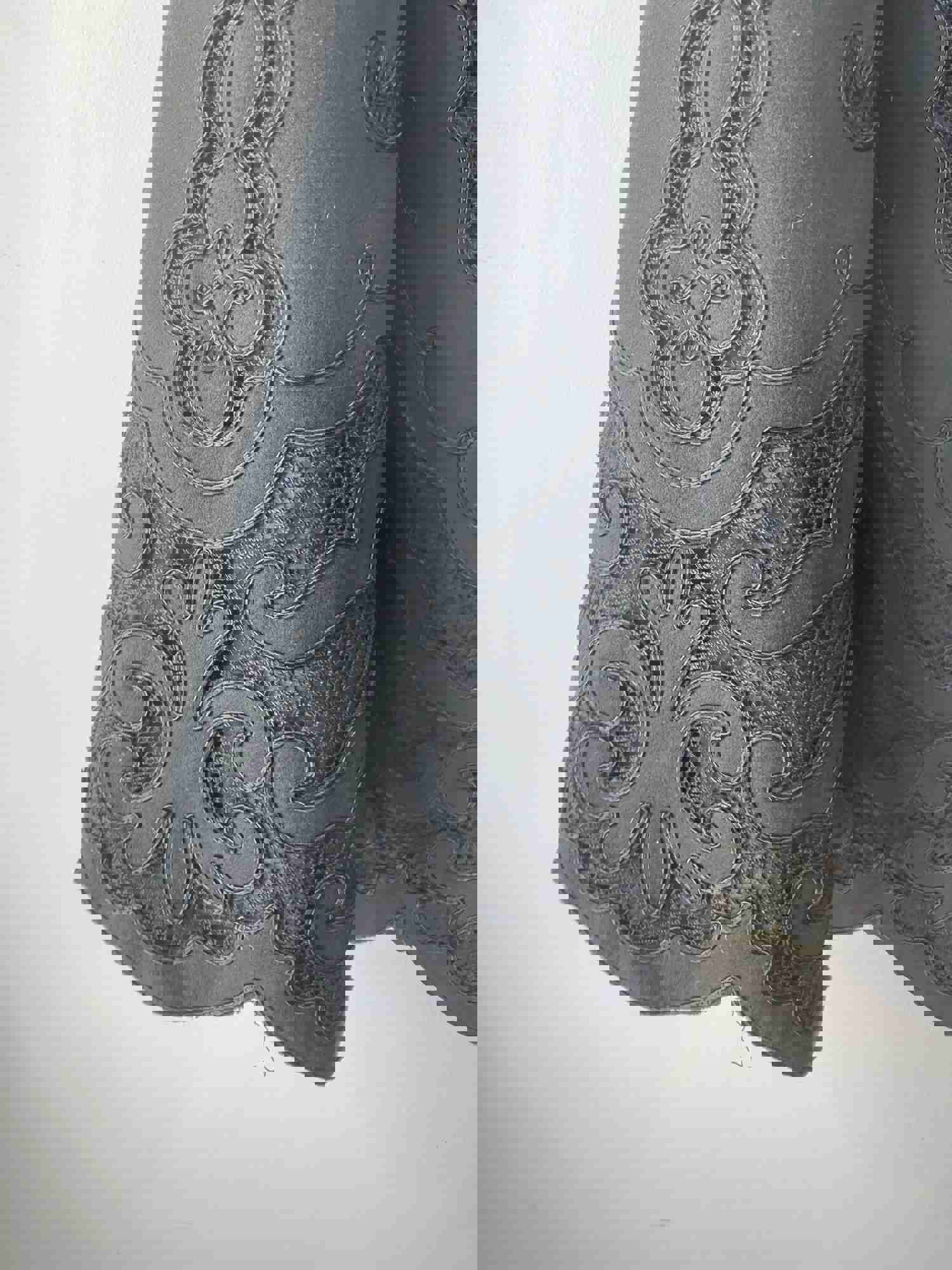 Victorian Black Wool Cape with Ruffled Silk Collar