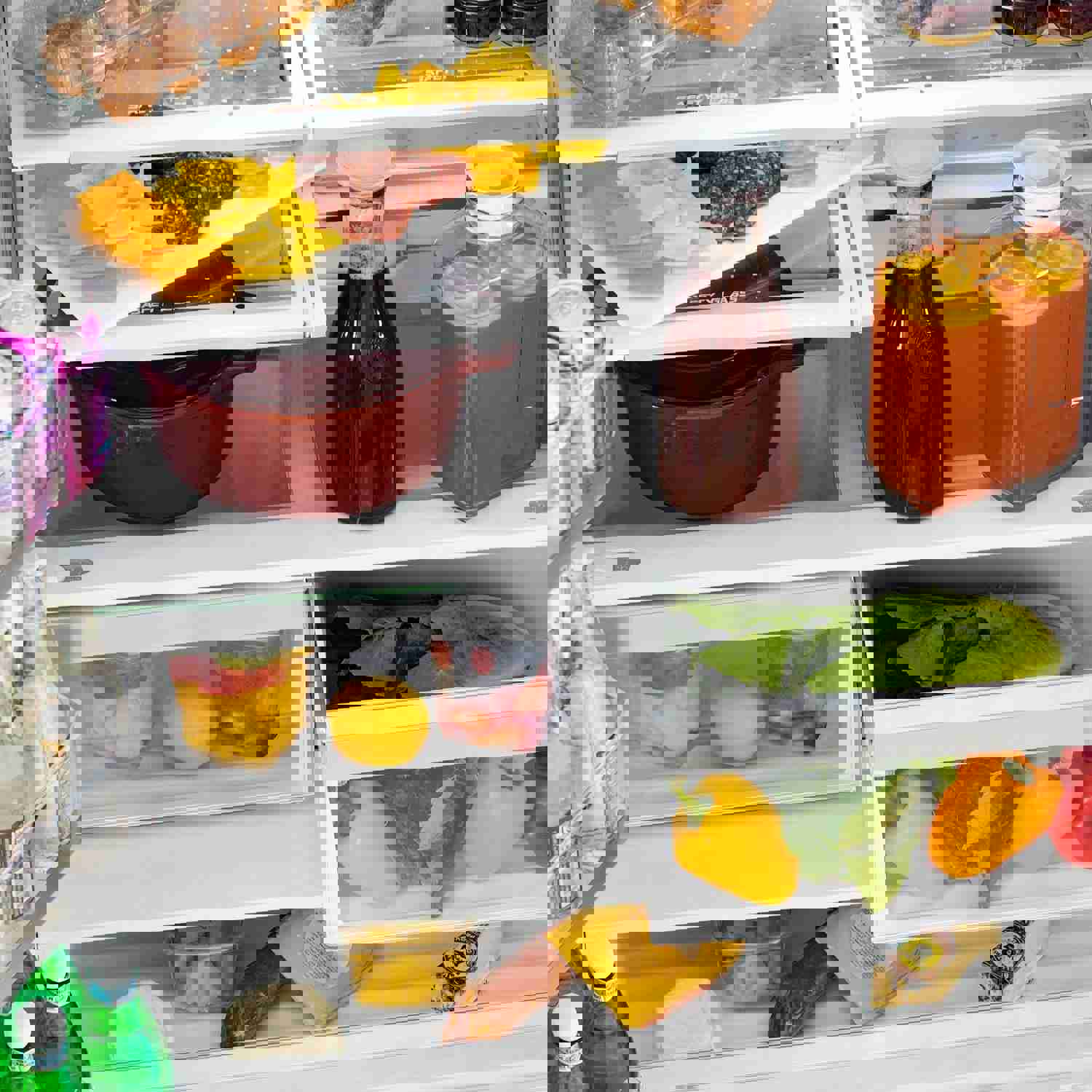 ZLINE 36 In. Autograph 22.5 cu. ft. Refrigerator with Ice Maker in Fingerprint Resistant Black Stainless Steel and Gold Accents