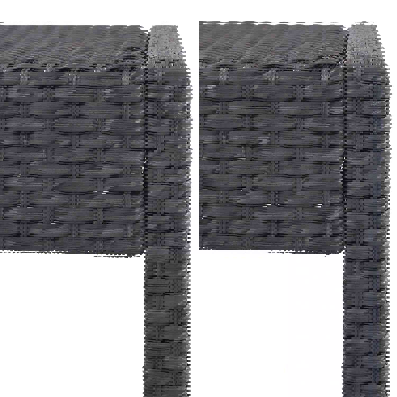 Topmax 5-piece Rattan Outdoor Patio Furniture Set with Gray Cushion and Wicker
