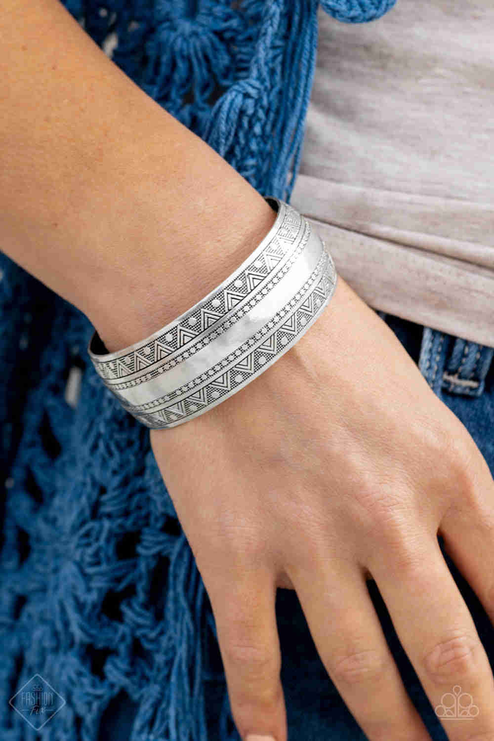 Paparazzi Desert Peaks - Silver Cuff Bracelet - Fashion Statement Piece