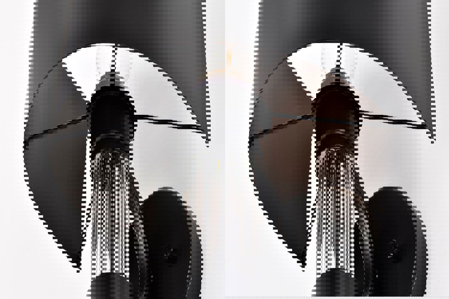 SATCO/NUVO Teagon 1 Light Wall Sconce Matte Black Finish Metal Shade (60-7756)