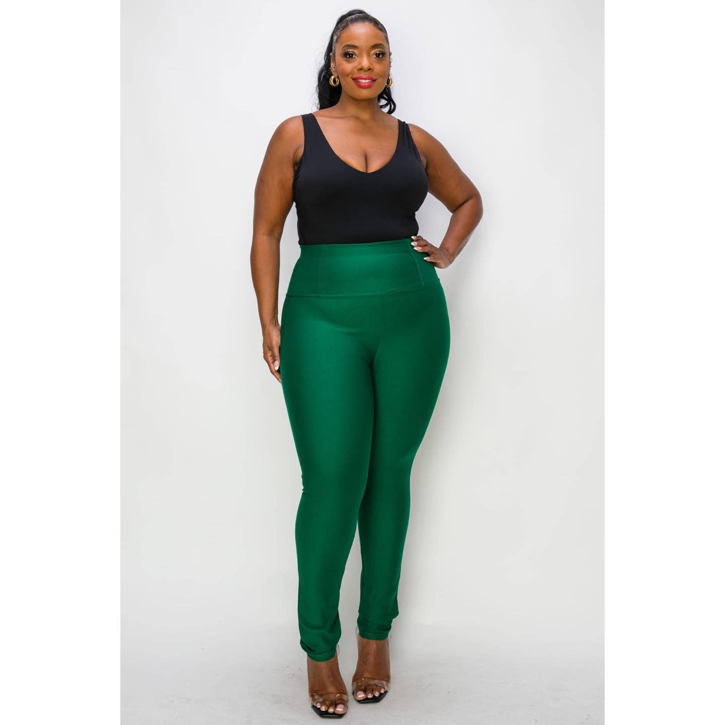 Plus Size High-Waisted Leggings Pants for Women