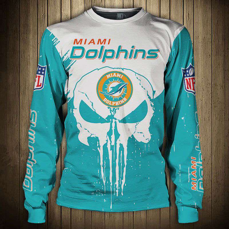 Men’s Miami Dolphins Sweatshirt Punisher