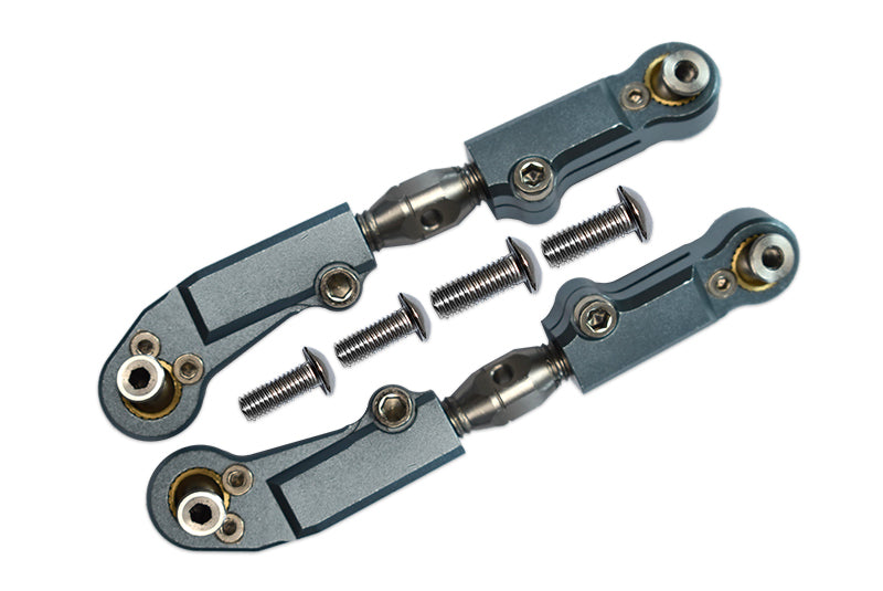 Arrma LIMITLESS / INFRACTION / TYPHON Aluminum + Stainless Steel Adjustable Front Steering Tie Rod - 2Pc Set
