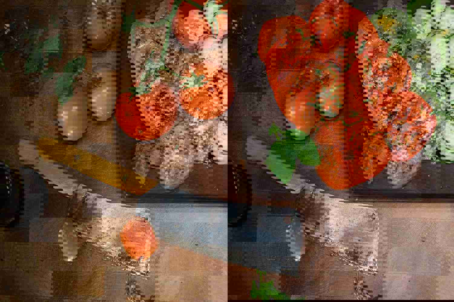 Orange Osage Kitchen Cleaver - High Carbon Steel Chef Knife