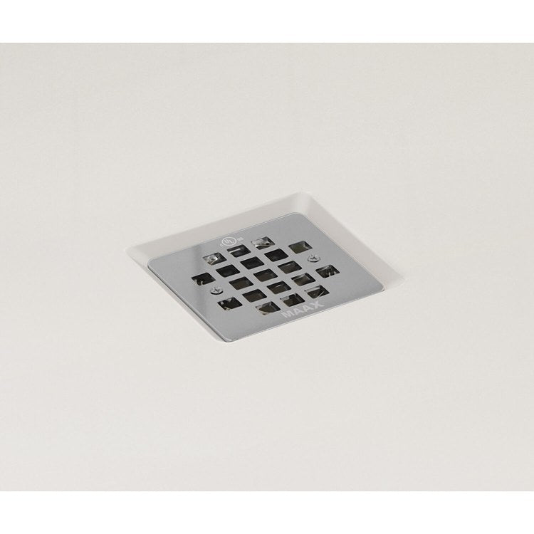 Shower Base B3X Corner Left Stabili-T White 48 x 36 Inch Acrylic