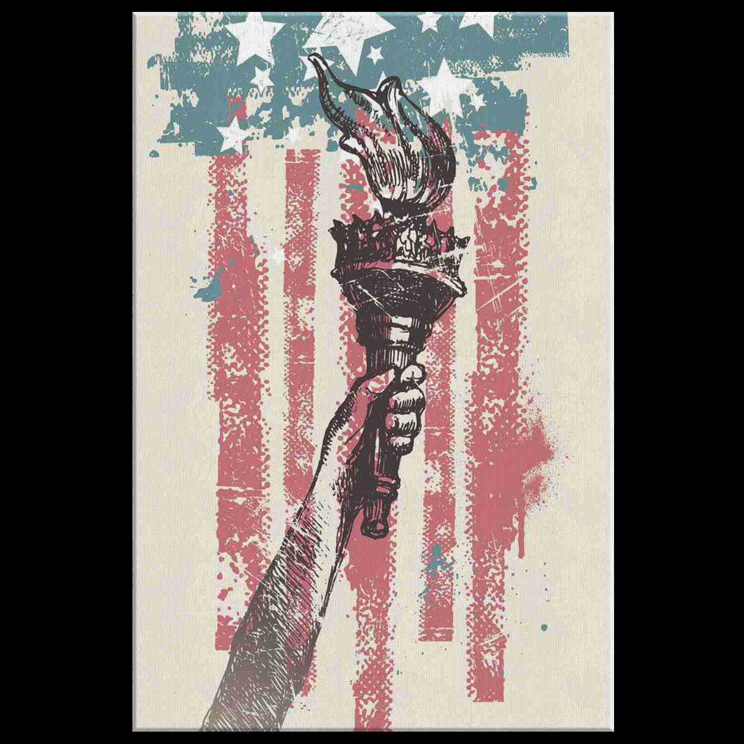 LIBERTY TORCH - Premium Canvas Art Print