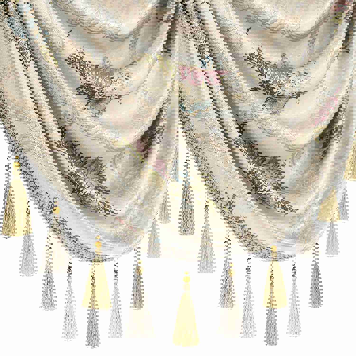Valencia Swag Valance - French Countryside Inspired Jacquard Fabric