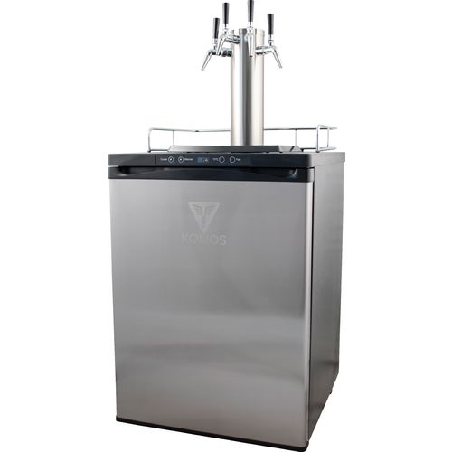 Komos® V2 Full Size Energy Efficient Stout & Cold Brew Coffee Kegerator with NukaTap Stainless Steel Faucets