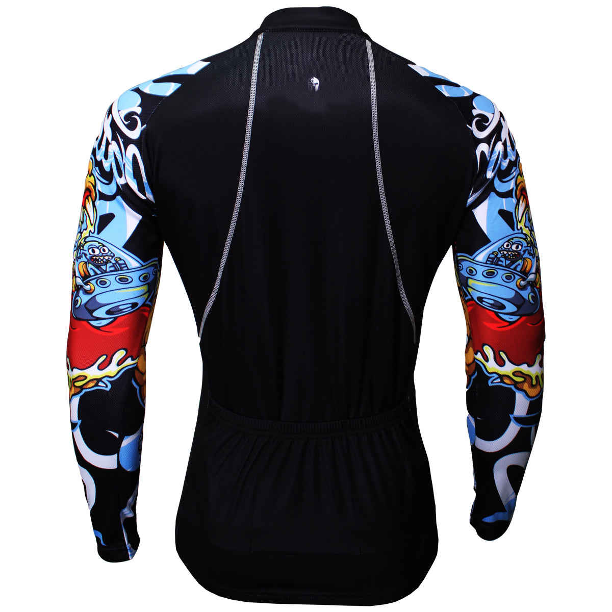 ILPALADINO Cool-arm Mens Cycling Black Long-sleeve Jerseys - Spring Autumn Outdoor Sports Gear