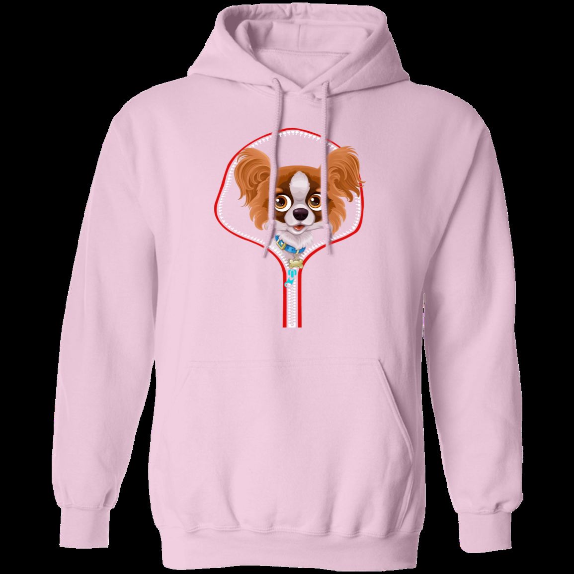 PAPILLON ZIP-DOWN LADIES Pullover Hoodie 8 oz