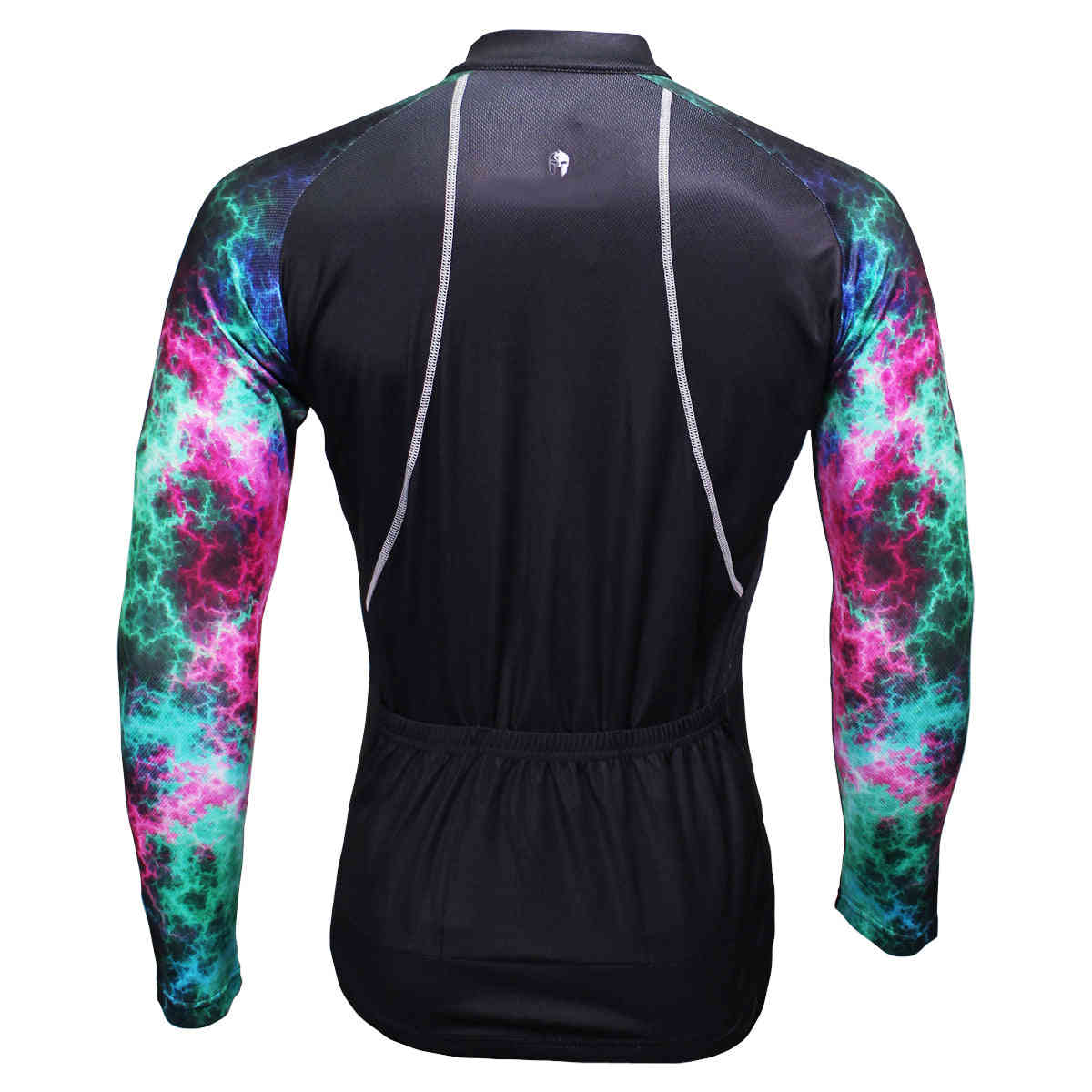 ILPALADINO Cool-arm Mens Cycling Black Long-sleeve Jerseys - Spring Autumn Outdoor Sports Gear