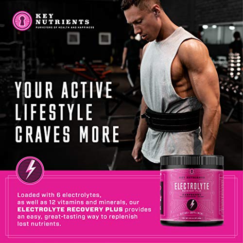 KEY NUTRIENTS Keto Electrolyte Powder - Raspberry, Sugar Free, 90 Servings