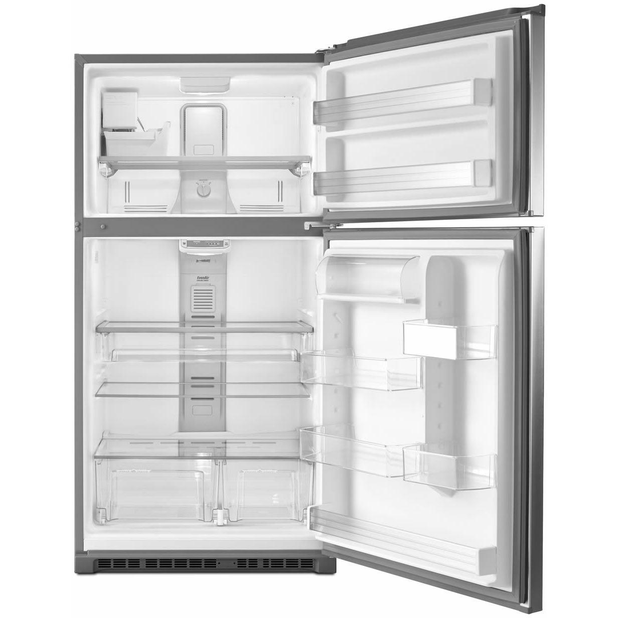 Maytag 33-inch, 21.2 cu.ft. Freestanding Top Freezer Refrigerator with Interior Ice Maker MRT711SMFZ