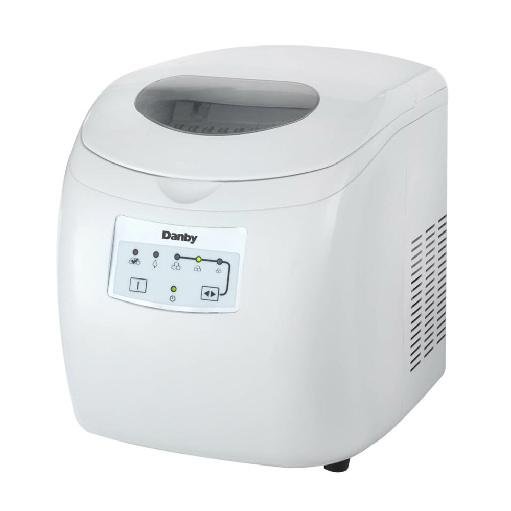 Danby 12 Countertop Ice Maker in White with Self-Cleaning Function