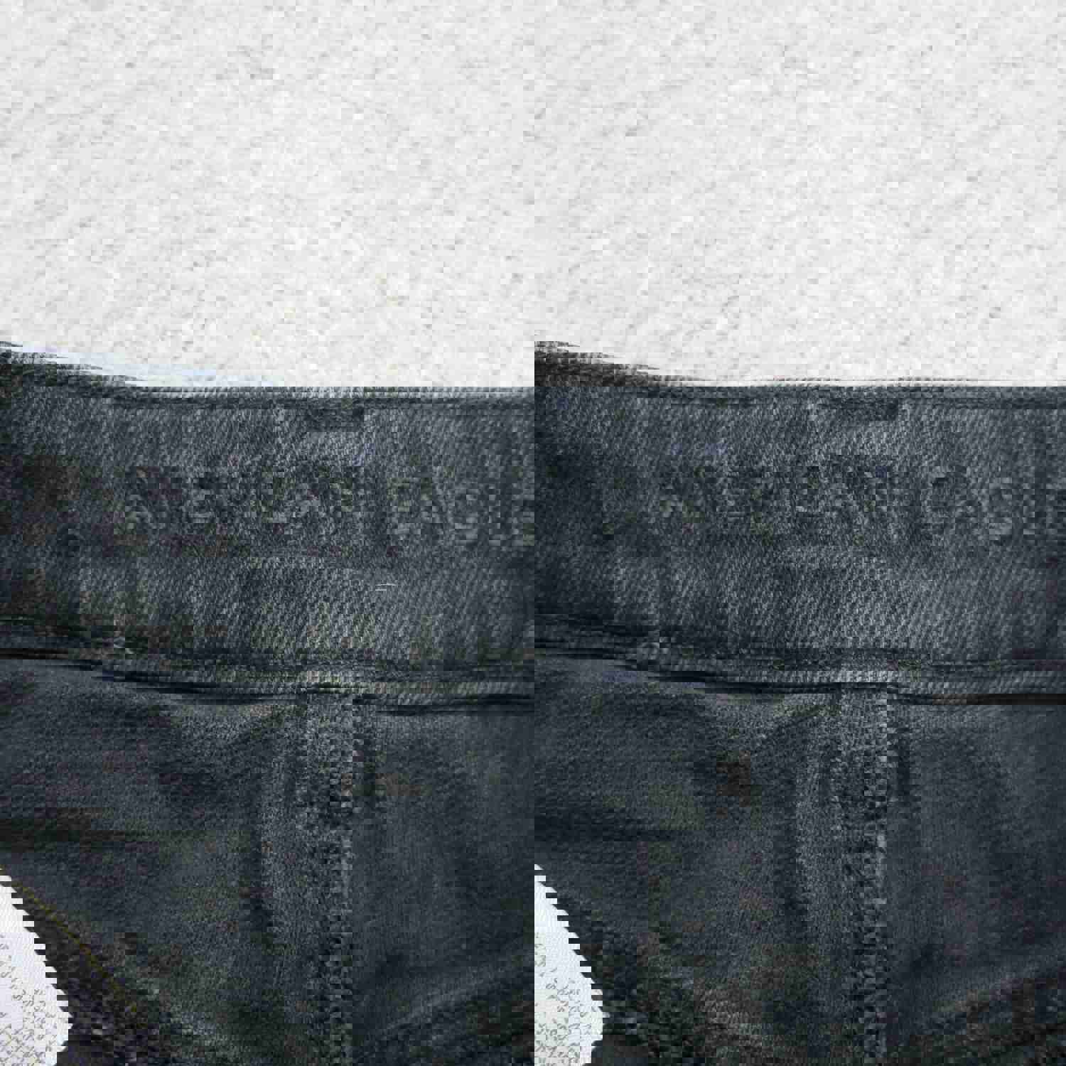 American Eagle Women's Black Straight Leg Jeans Size 0