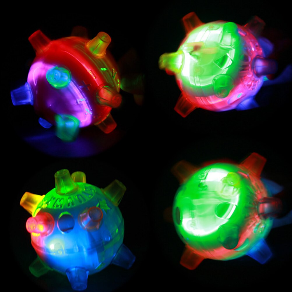 LED Jumping Ball with Music for Dogs and Cats - Random Color