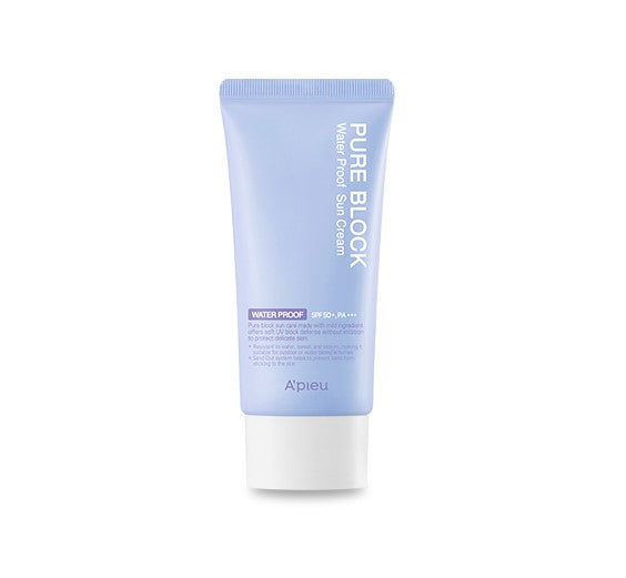 APIEU Pure Block Water Proof Sun Cream SPF50+/PA+++ 50ml - Multi-Proof Sunscreen for Skin Protection