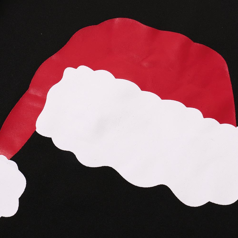 Fashion Family Christmas Hat Pattern Pajamas Set Long Sleeve 2 Pieces Sleepwear Set