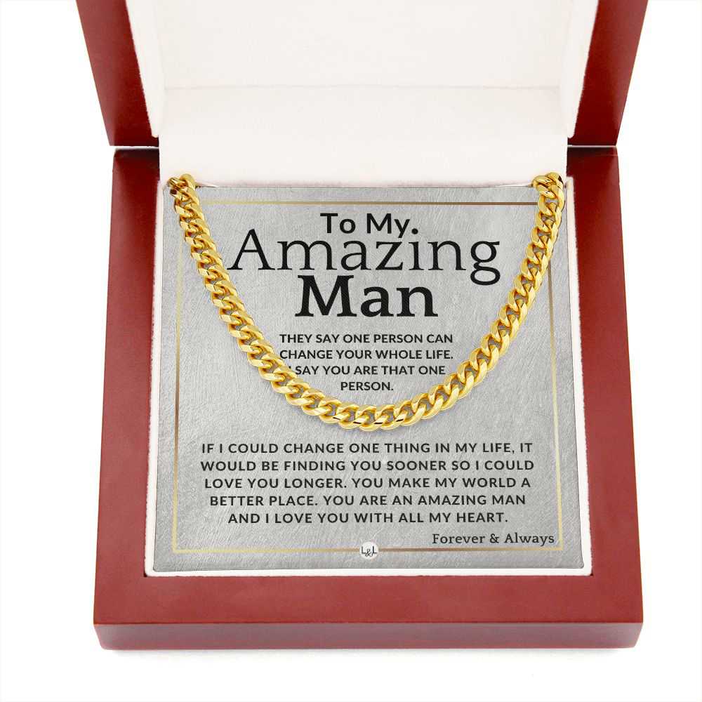 To My Man - My Person - Meaningful Gift Ideas For Him - Romantic and Thoughtful Present