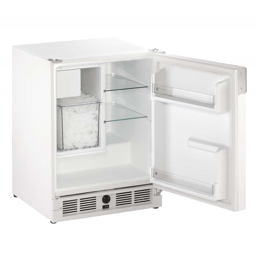 U-Line White Marine Combo Ice Maker Refrigerator