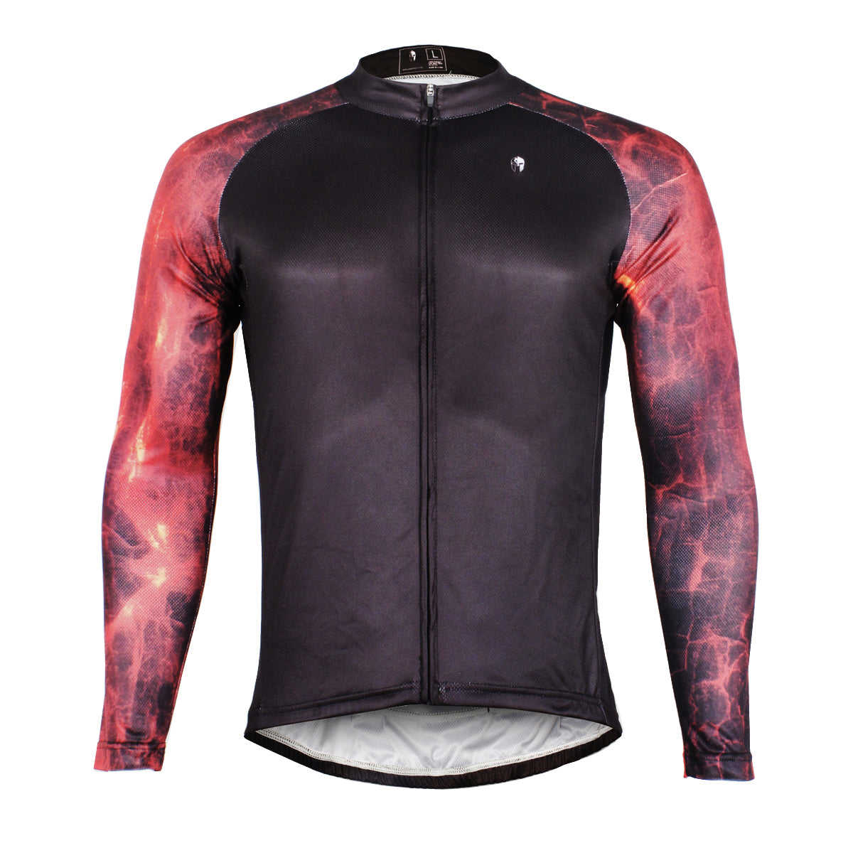 ILPALADINO Cool-arm Mens Cycling Black Long-sleeve Jerseys - Spring Autumn Outdoor Sports Gear