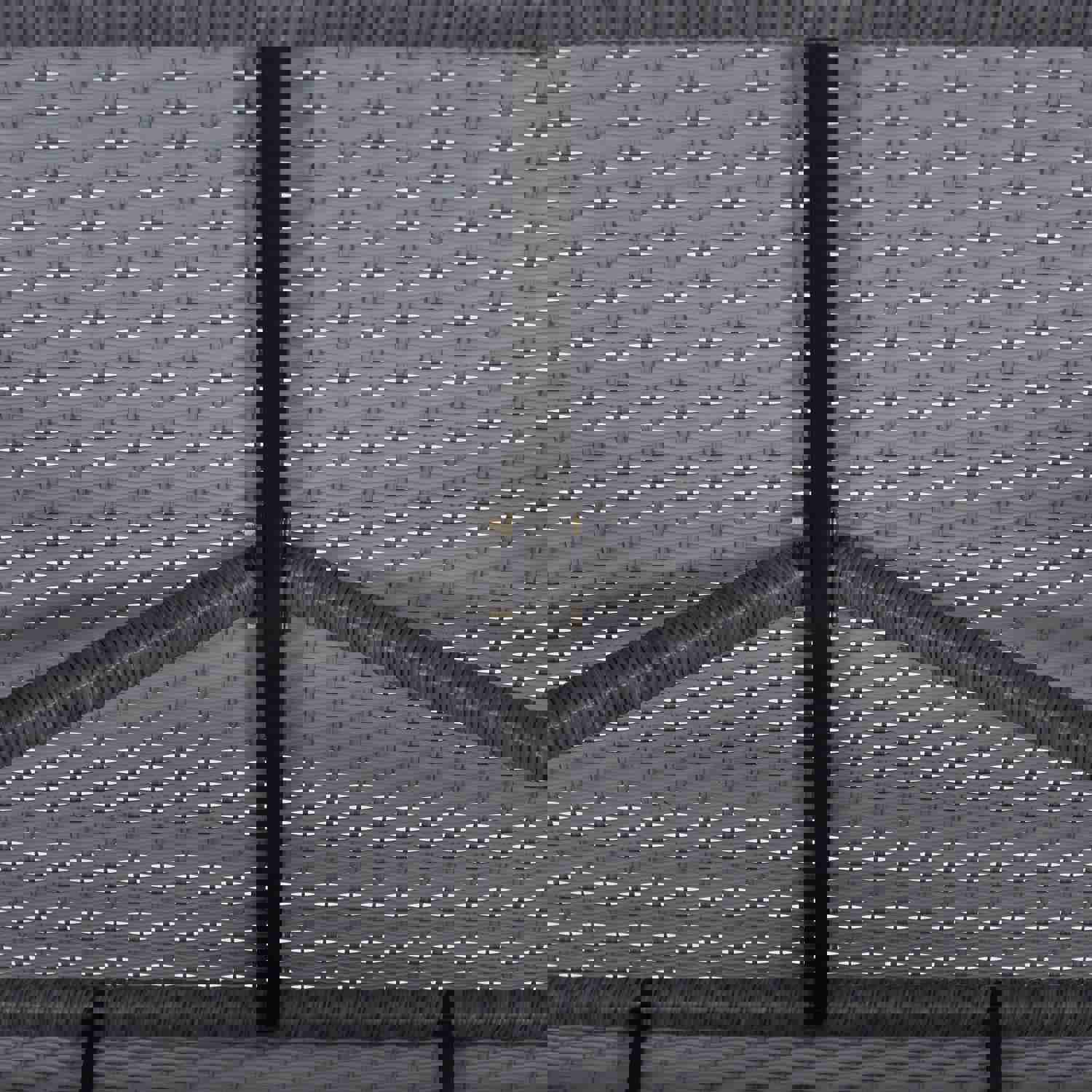 Topmax 5-piece Rattan Outdoor Patio Furniture Set with Gray Cushion and Wicker