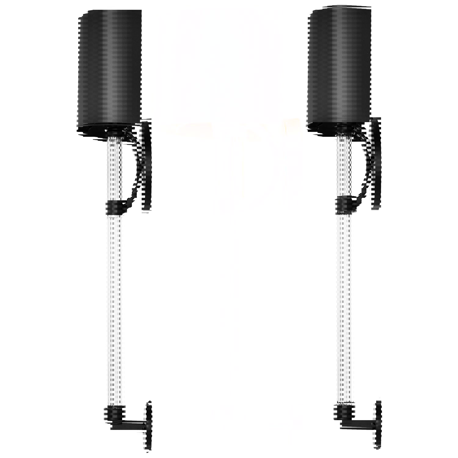 SATCO/NUVO Teagon 1 Light Wall Sconce Matte Black Finish Metal Shade (60-7756)