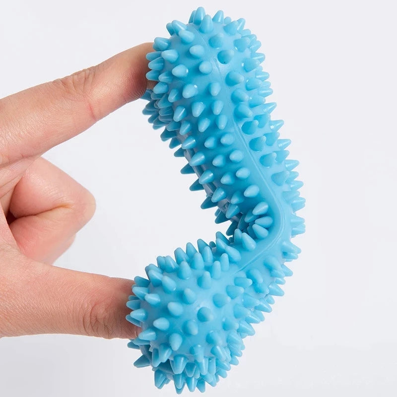 TPR Knot Dog Chew Toy for Small Dogs - Bite Resistant & Teeth Cleaning