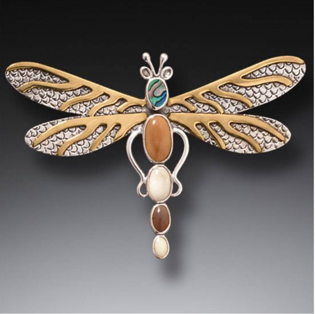 Dragonfly Pin or Pendant by Zealandia Designs