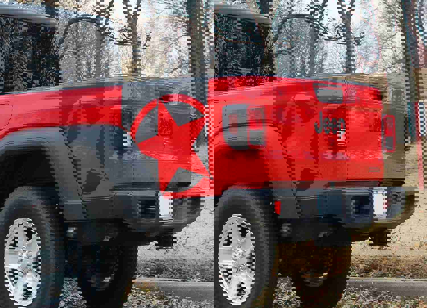 2020-2024 Jeep Gladiator Side Star Decals Boot Strap Body Vinyl Graphic Stripes Kit