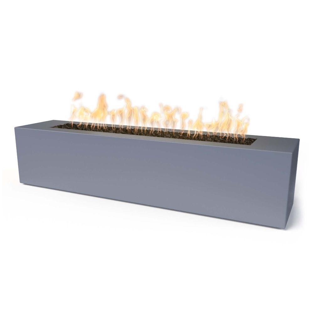 The Outdoor Plus 72 Carmen Powder Coated Steel Rectangle Fire Pit - 16" Tall