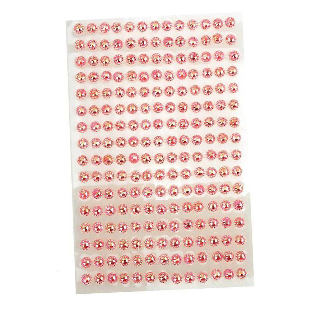 Self-Adhesive Flower Rhinestone Stickers, 3mm, 12-count