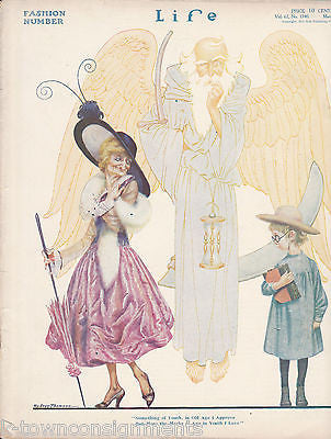 Life Magazine 1916 Rodney Thomson Father Time Cover Art Illustration