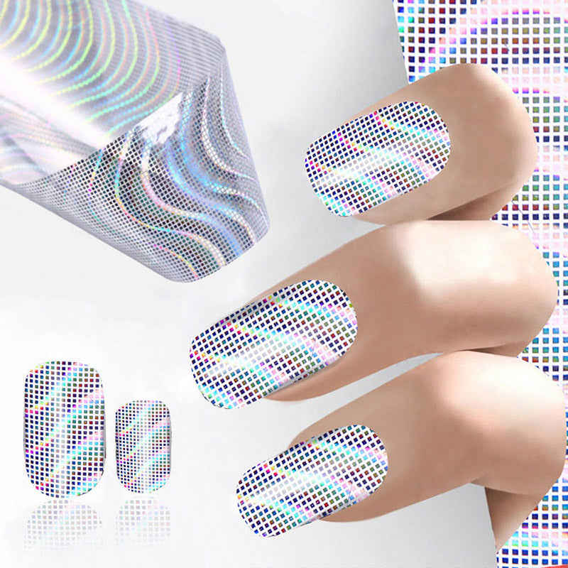 Flower Nail Art Foil Stickers Transfer Decal Tips For Manicure