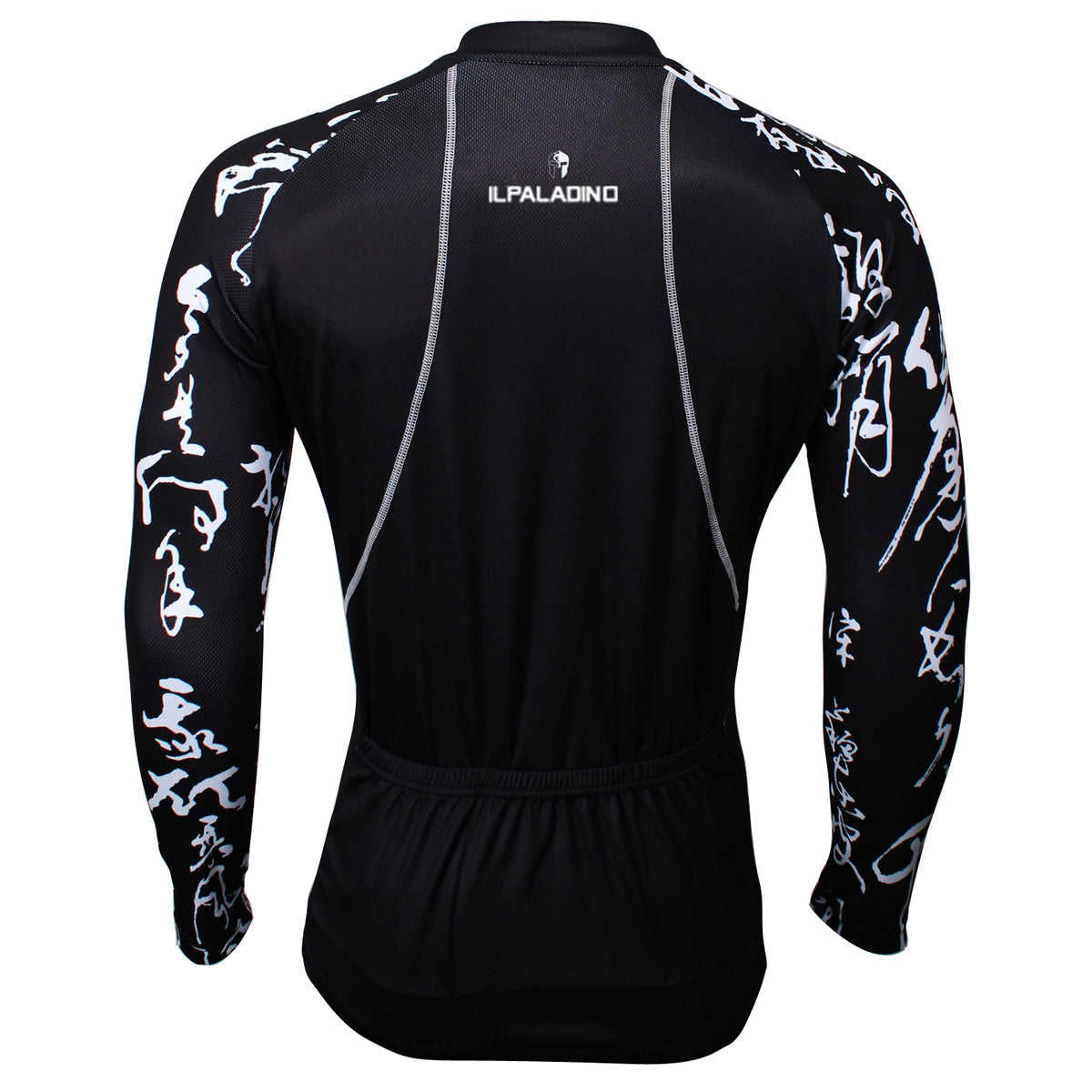 ILPALADINO Cool-arm Mens Cycling Black Long-sleeve Jerseys - Spring Autumn Outdoor Sports Gear