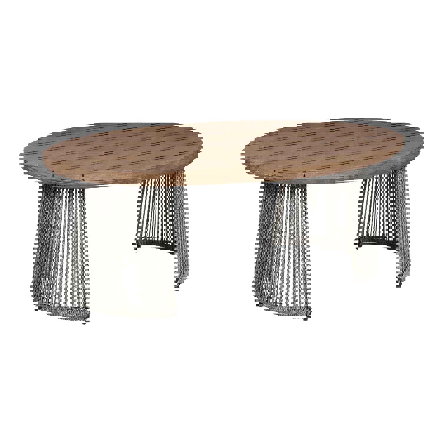 Benicia Outdoor Patio Oval Coffee Table