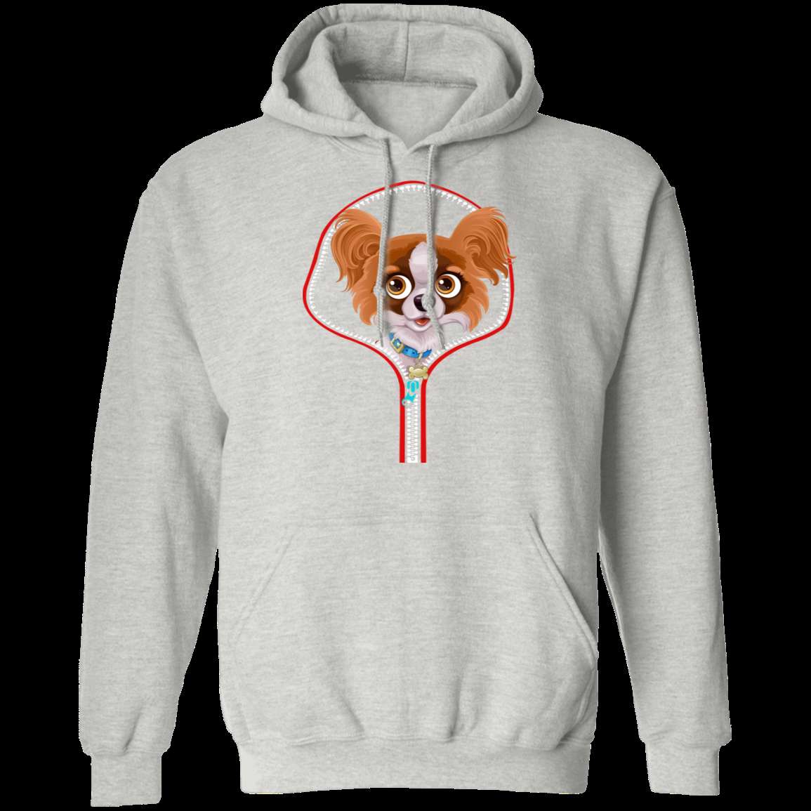 PAPILLON ZIP-DOWN LADIES Pullover Hoodie 8 oz