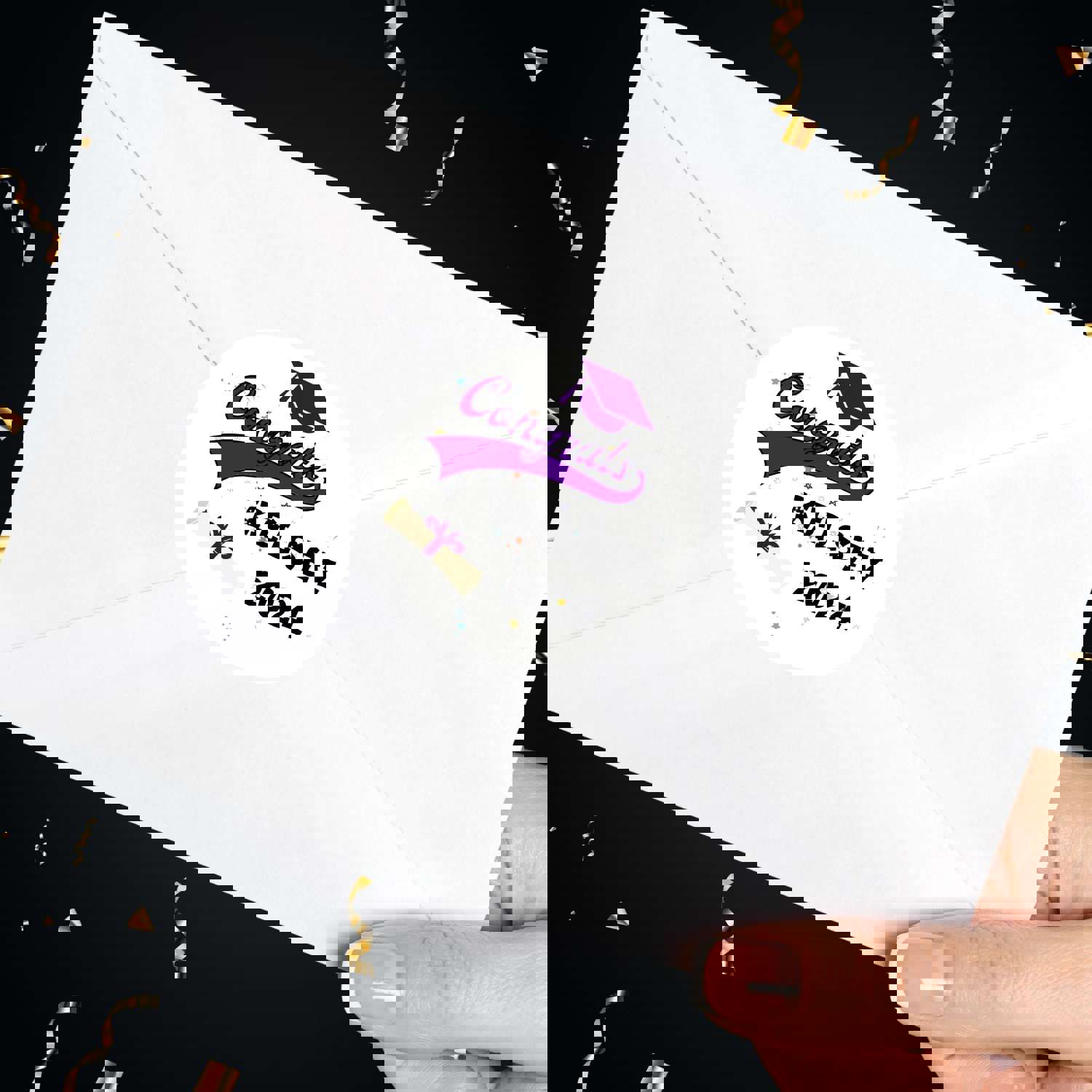 Personalized Grad Party Sticker Bundle - Varsity Congrats