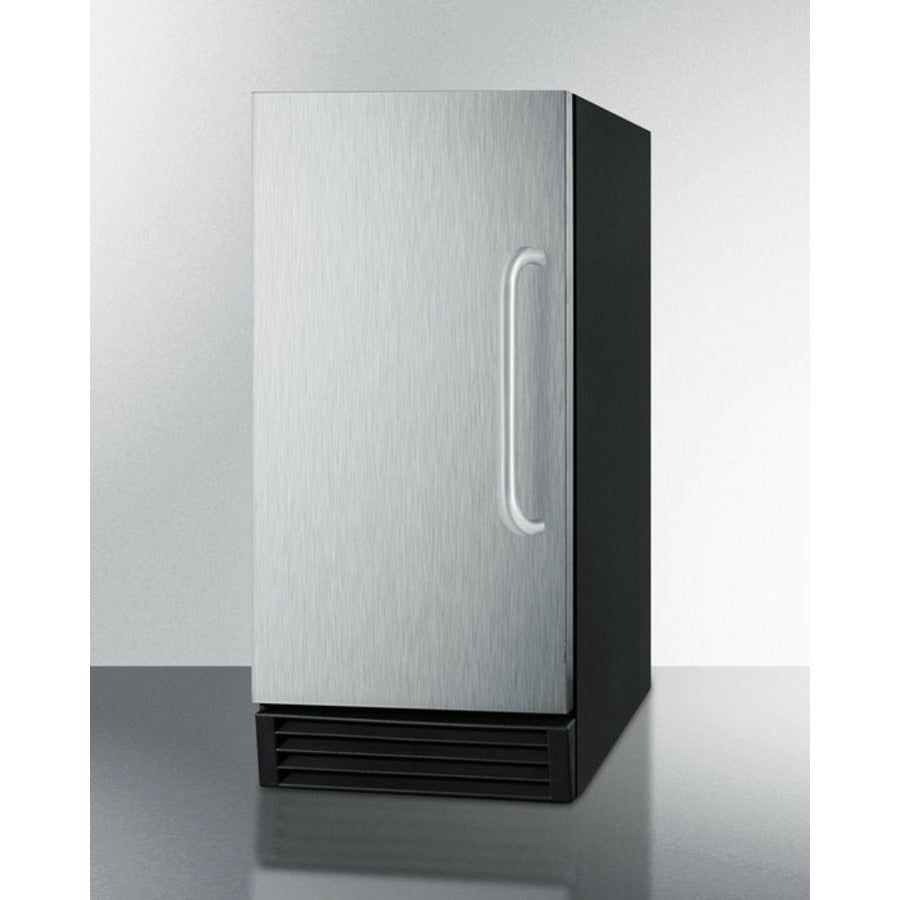 Summit 15 Built-In Ice Maker with 50 lbs. Daily Ice Production, Stainless Steel - BIM44GADA