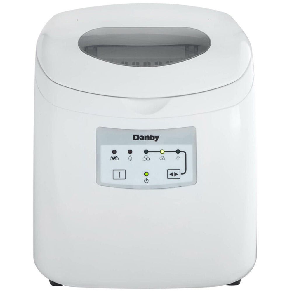 Danby 12 Countertop Ice Maker in White with Self-Cleaning Function