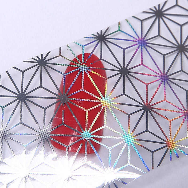 Flower Nail Art Foil Stickers Transfer Decal Tips For Manicure