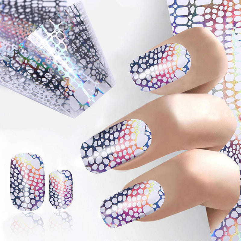 Flower Nail Art Foil Stickers Transfer Decal Tips For Manicure