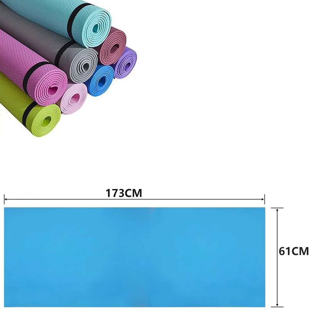 Premium Anti-Slip Yoga Mat for Sports and Fitness - 3MM-6MM Thick EVA Comfort Foam