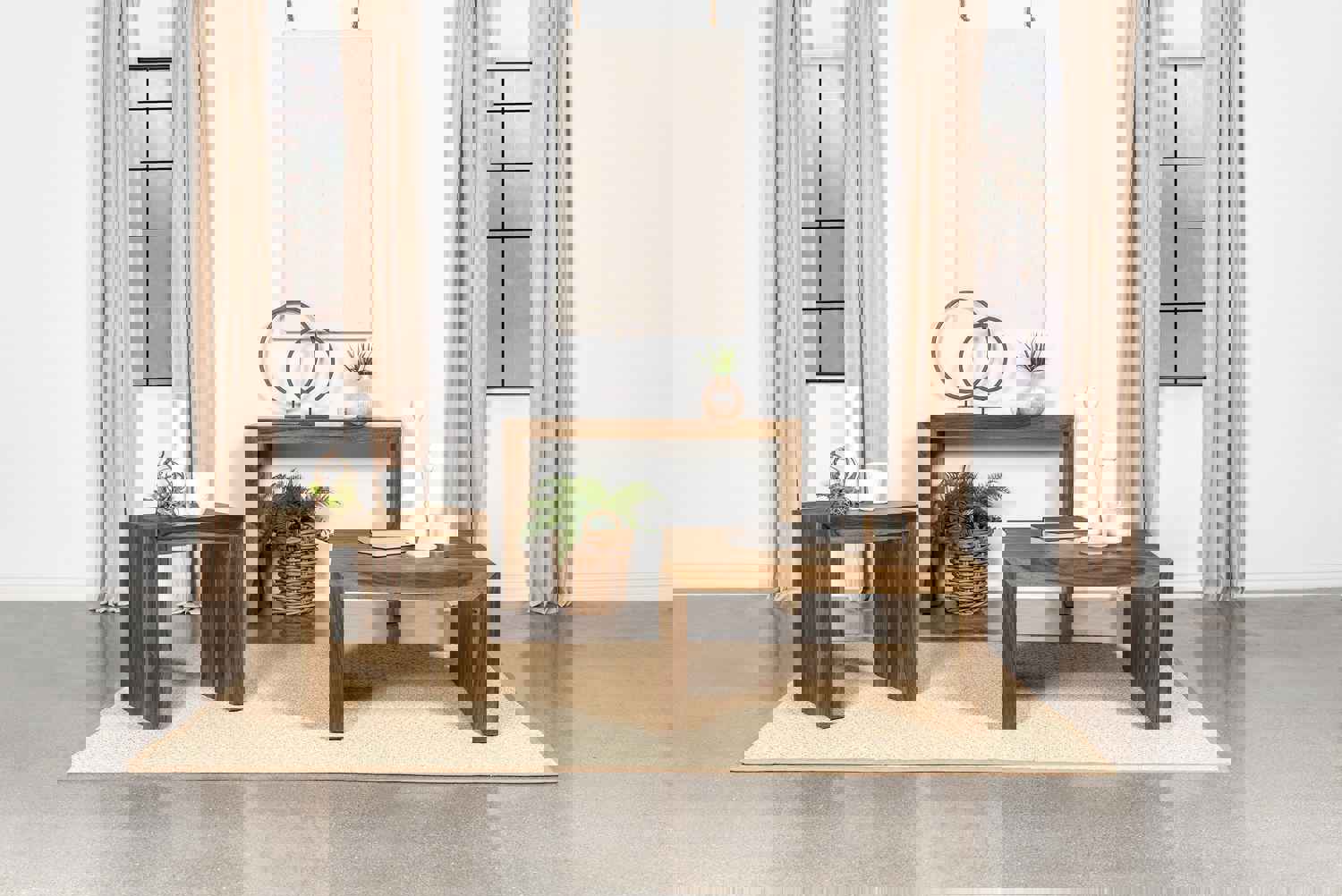 Odilia Rectangular Solid Wood Sofa Table Auburn