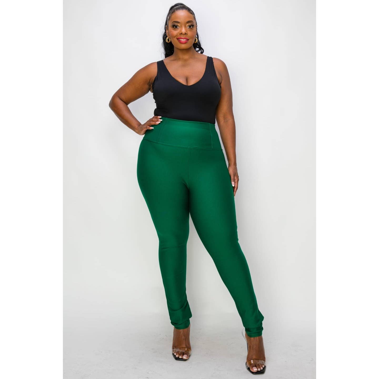 Plus Size High-Waisted Leggings Pants for Women