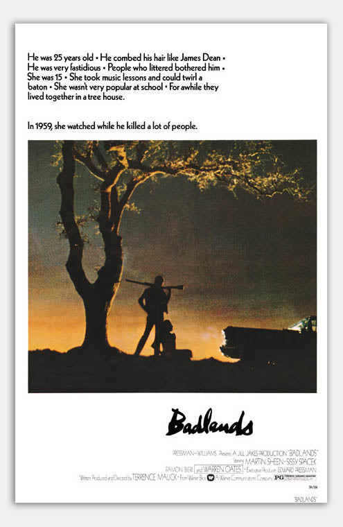 Badlands - 11 x 17 Movie Poster (1974 Reprint)