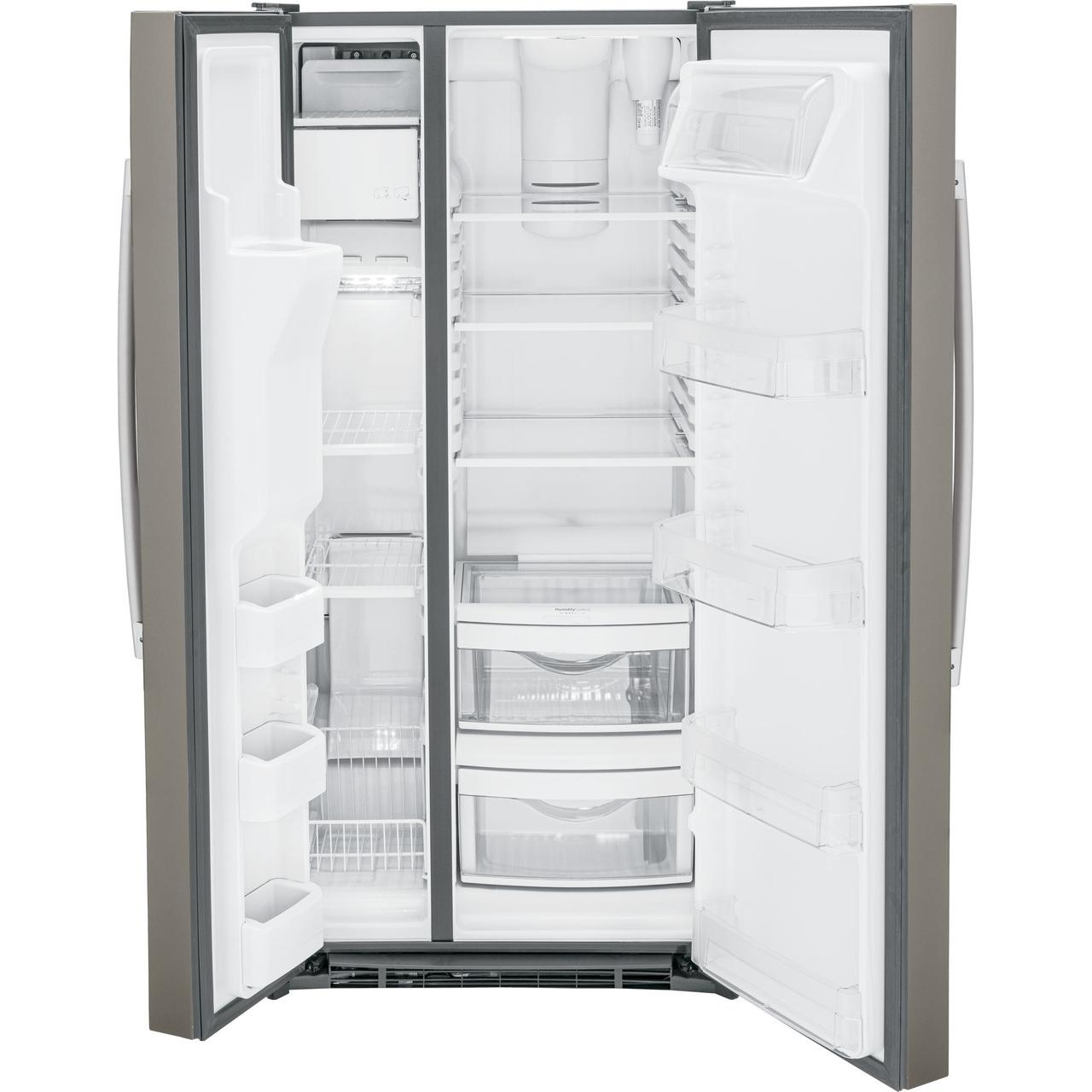 GE 33-inch Side-By-Side Refrigerator with Water and Ice Dispenser